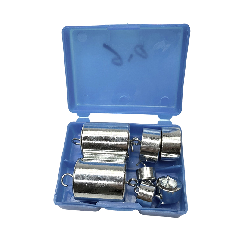 Koulutuksellinen koukkupainosarja (200g*2、50g*2、20g*2、10g*1)/koulun fysiikan laboratorioinstrumentti tiedekokeilu ja opetuspakkaus